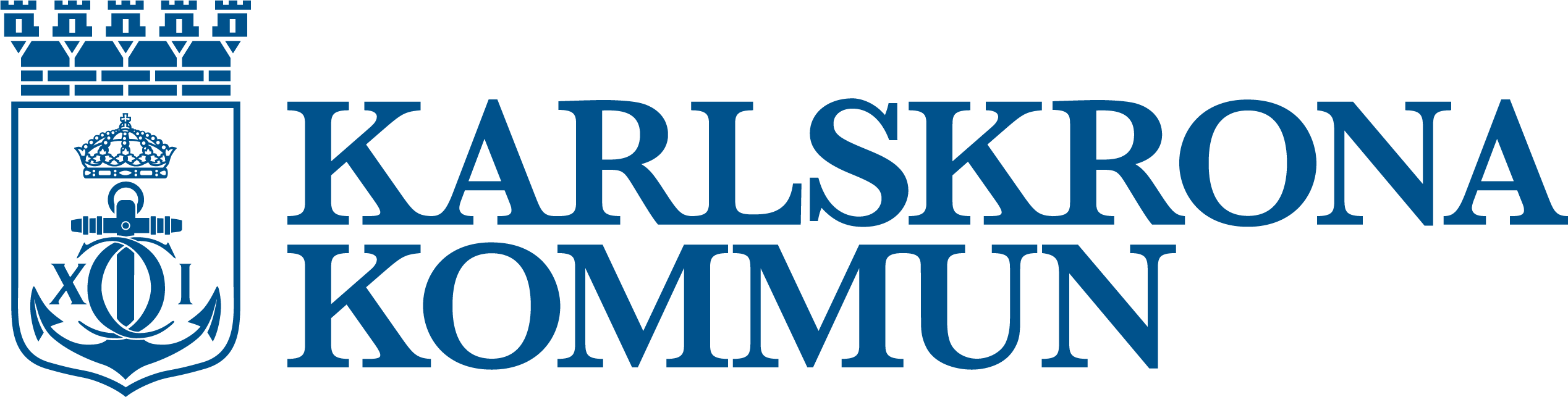 Et billede af Karlskrona Kommun logo.