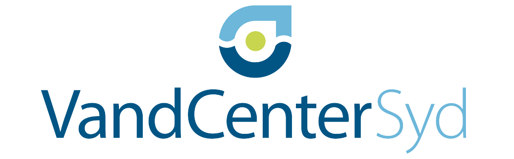 Et billede af Vandcenter Syd logo.